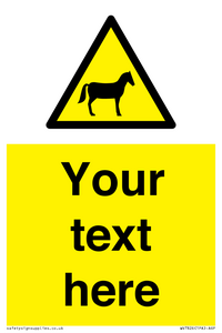 Custom warning horses